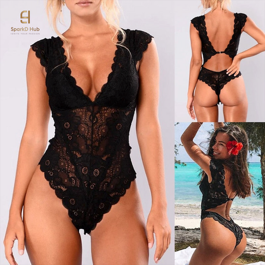 Luxury Teddy Lace Bodysuit Sexy Lingerie - Curves for Days Sizes / Plus Sizes Available