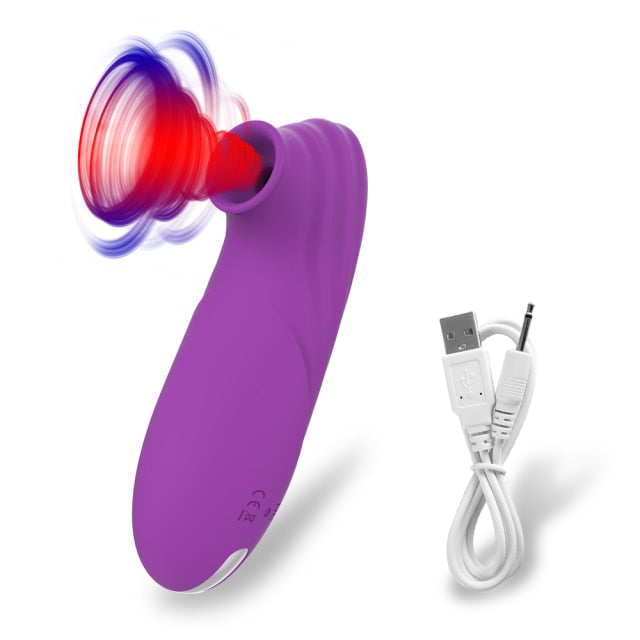 Powerful Sucking and Licking Vibrator Sex Toy