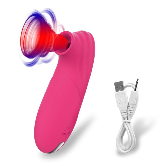 Powerful Sucking and Licking Vibrator Sex Toy